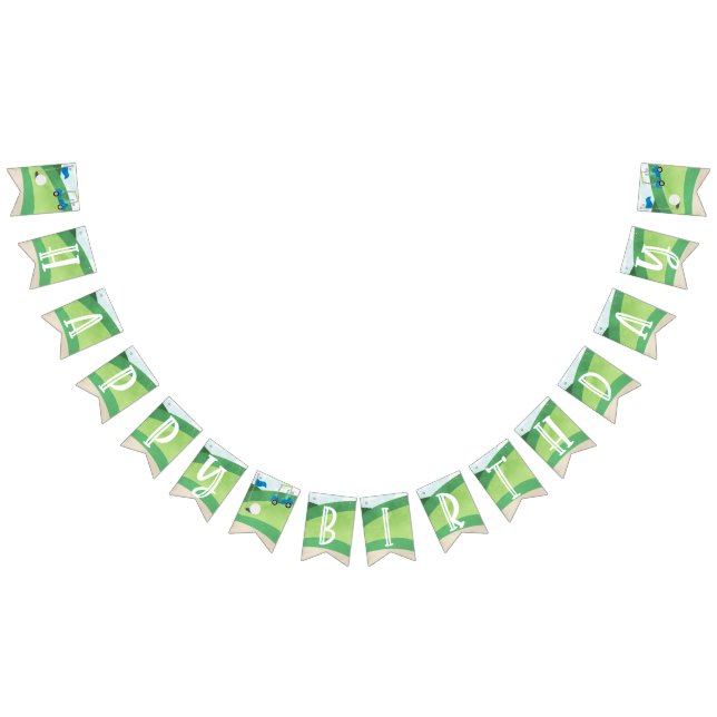 Hål i One Grattis på födelsedagen, Boy Golf Vimplar (Alla)