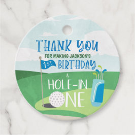 Hål i One Round Labels, Golf Tack Gåvor Etiketter