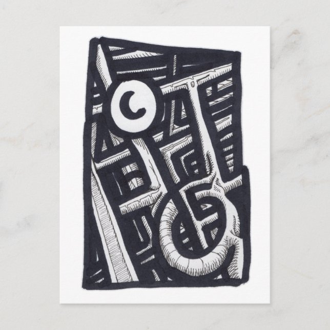 Hål i One? Vykort (Framsida)