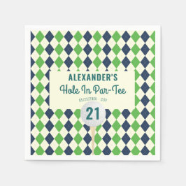 Hål i Parallellt med alla åldrar Golf Mastered Bir Pappersservett