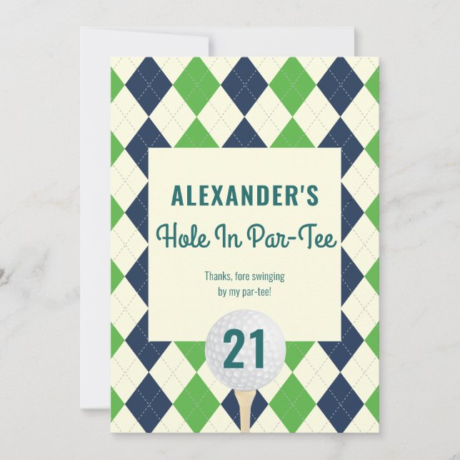 Hål i Parallellt med alla åldrar Golf Mastered Bir Tack Kort (Framsida)
