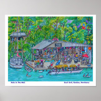 Hål i Pub vid muren Poster