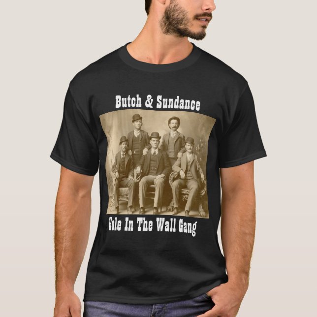 Hål i väggligasnaggningen Cassidy & Sundance unge Tee Shirt (Framsida)