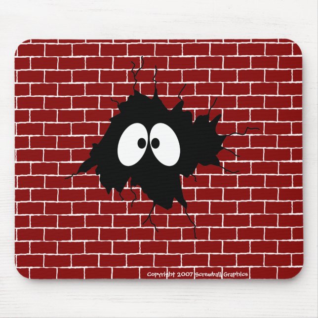 Hål i Wall Mousepad Musmatta (Framsidan)