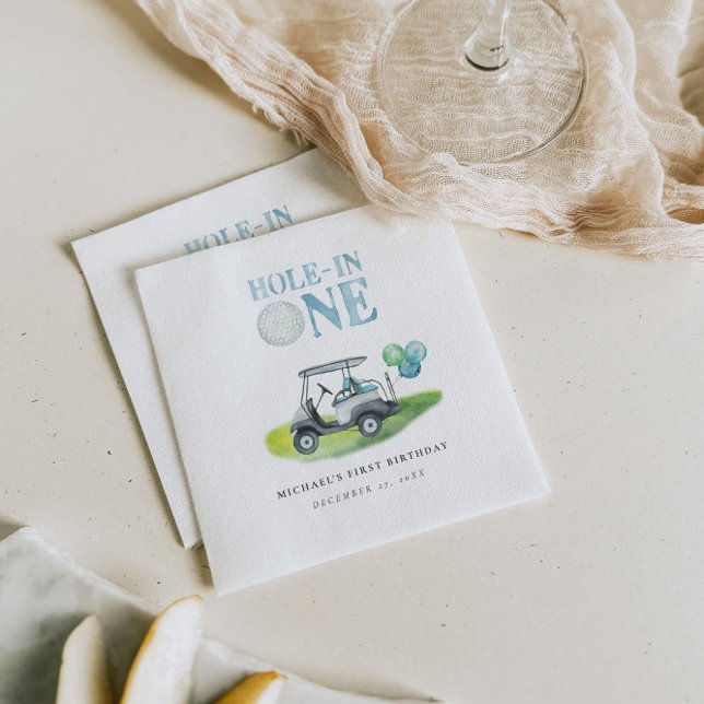 Hål-in-One Mini Golf Party Pappersservett (Skapare uppladdad)