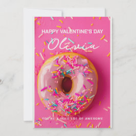 Hål Lot Fantastisk Funny Donut Valentine Day Card Julkort