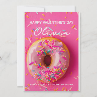 Hål Lot Fantastisk Funny Donut Valentine Day Card Julkort