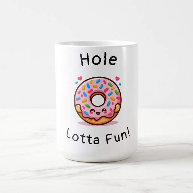 Hål Lotta Roligt-Cute Donut Kaffemugg (Center)