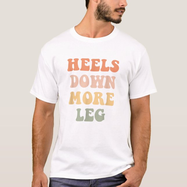 Hål ner mer Leg Funny Equestrian Horse T Shirt (Framsida)