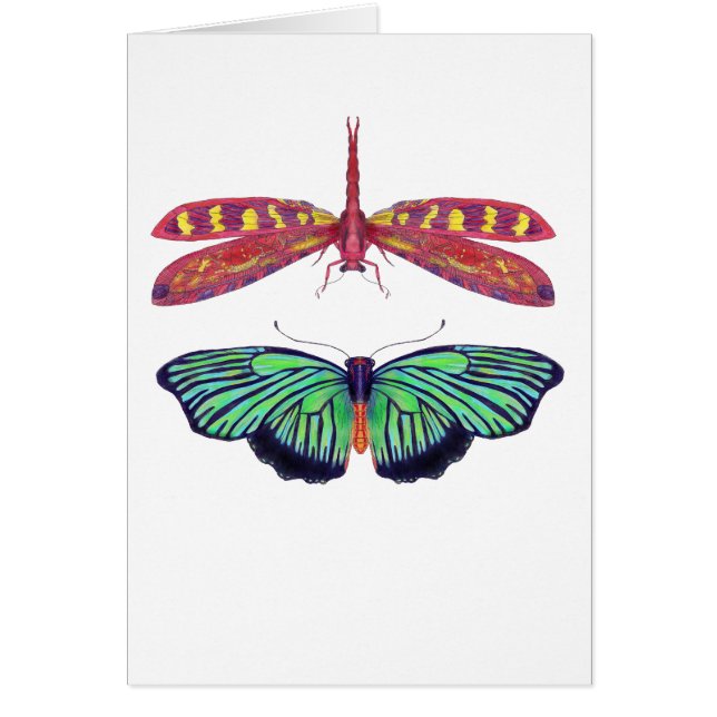 Hal och rött hälsningskort (Framsidan)