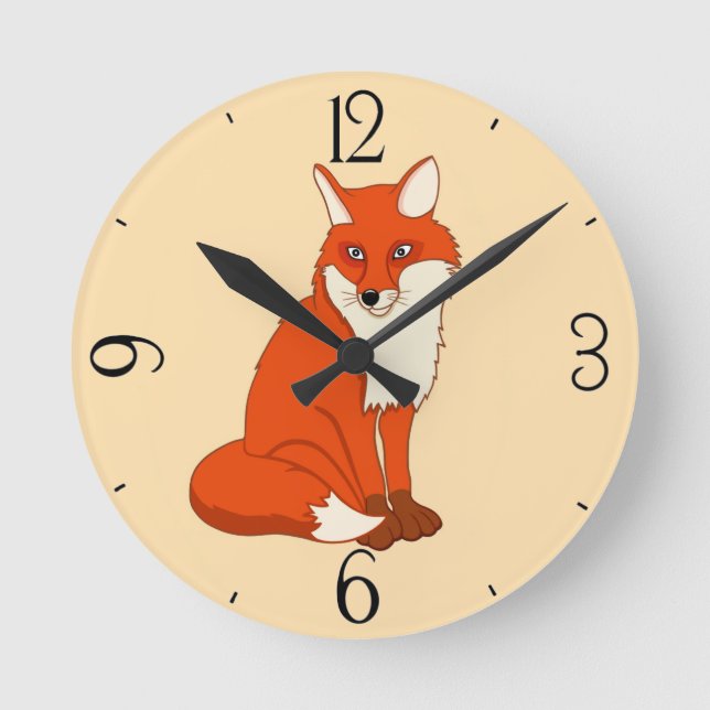 Hala Bra Fox Rund Klocka (Framsida)