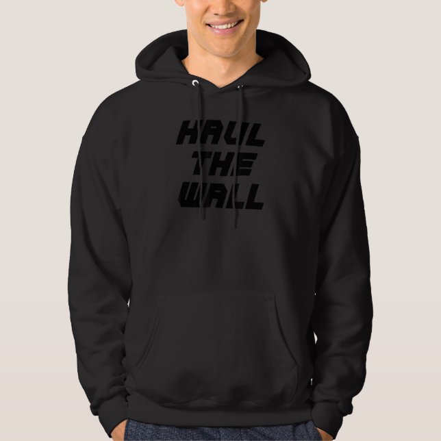 Hala Tävlan för väggspåret Dra ut väggbilen Hoodie (Framsida)