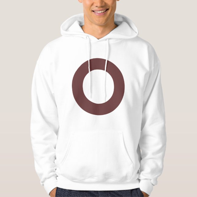 Hålad cirkel sweatshirt med luva (Framsida)