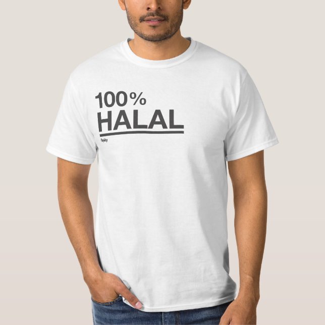 Halal 100% t-shirt (Framsida)