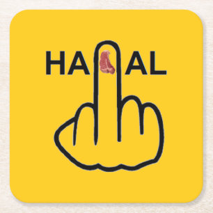 Halal Flip för kustfartyg Underlägg Papper Kvadrat