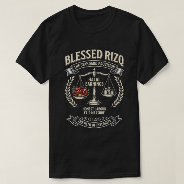 Halal Rikedom - Halal Män  T Shirt (Design framsida)