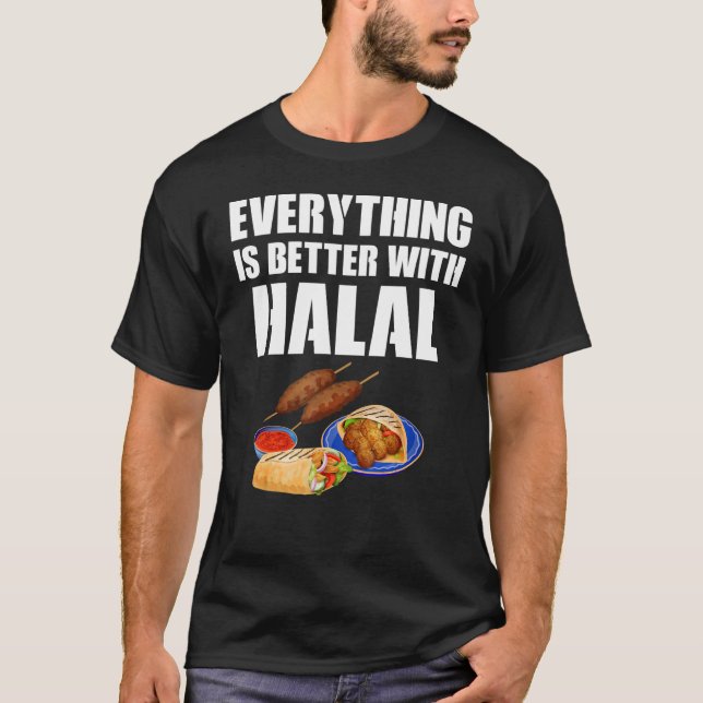 Halalapparat Cute Halal Design T Shirt (Framsida)