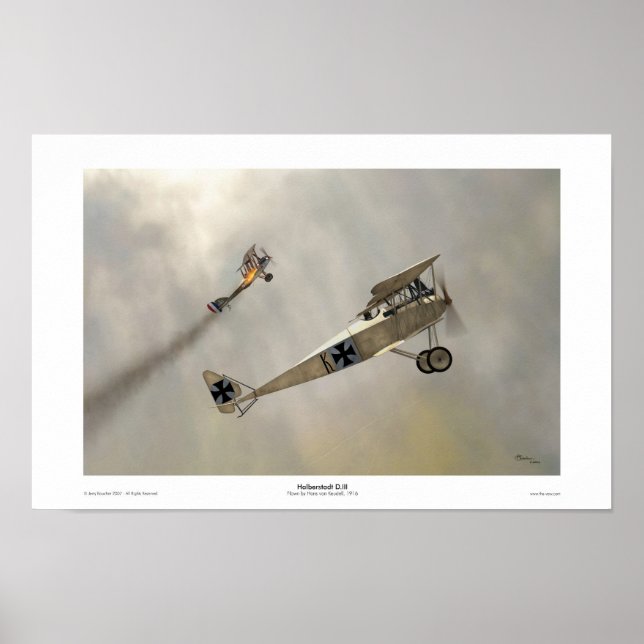 Halberstadt D.III Poster (Framsidan)