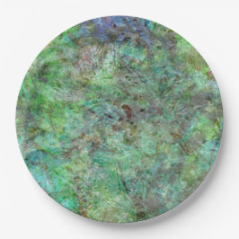 Halcyon grönt struktur kollage papper platta,Lugn