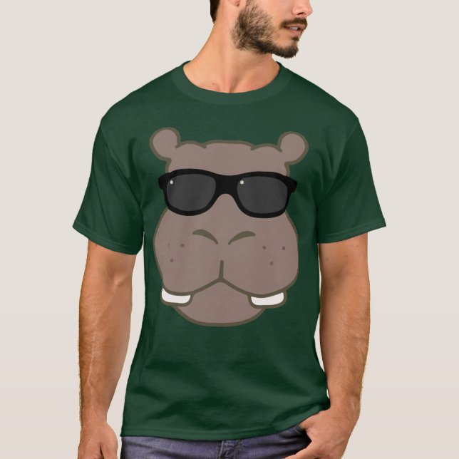 Halcyon Hippo Graphic Tee (Djupskog) (Framsida)
