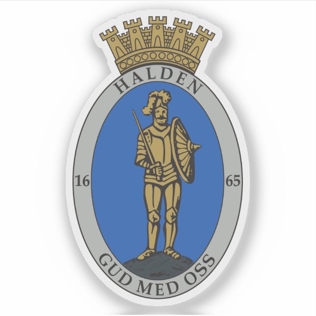 Halden jackar klistermärken (Framsida)