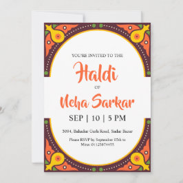 haldi-ceremoni inbjudan