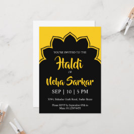 haldi-ceremoni inbjudan