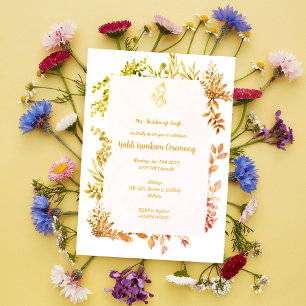 Haldi Kumkum-ceremoni Inbjudningar