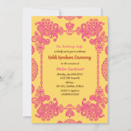 Haldi Kumkum-ceremonin Inbjudningar