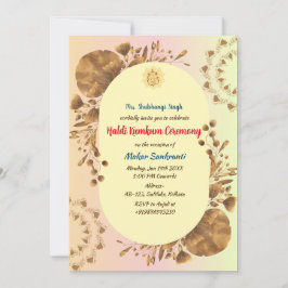 Haldi Kumkum Ceremonin Inbjudningar