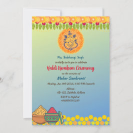 Haldi Kumkum-ceremonin Inbjudningar