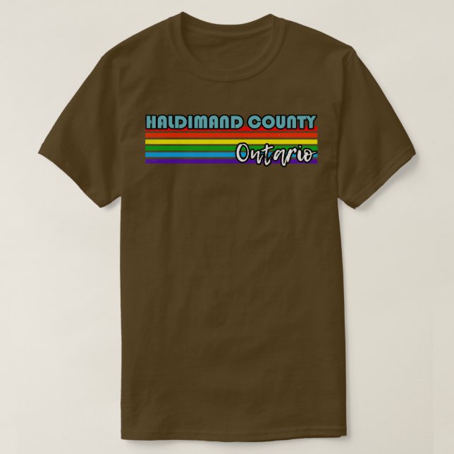 Haldimand County Ontario Pride Haldimand County L T Shirt (Design framsida)