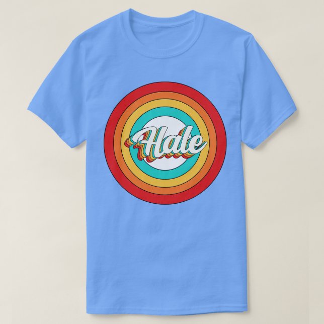 Hale Namn Shirt Vintage Hale Circle T (Design framsida)