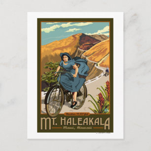 Haleakala Bicycle Rides Hawaii Vykort