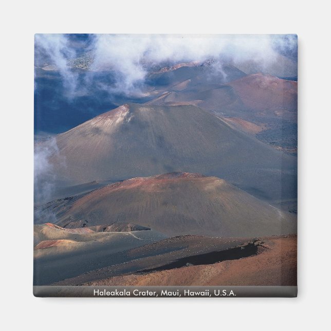 Haleakala Crater, Maui, Hawaii, USA Magnet (Framsidan)