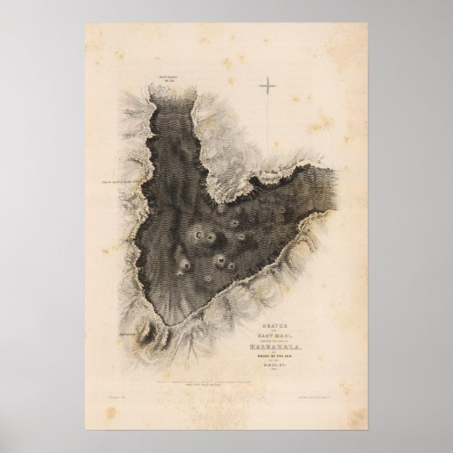 Haleakala, Hawaii Poster (Framsidan)