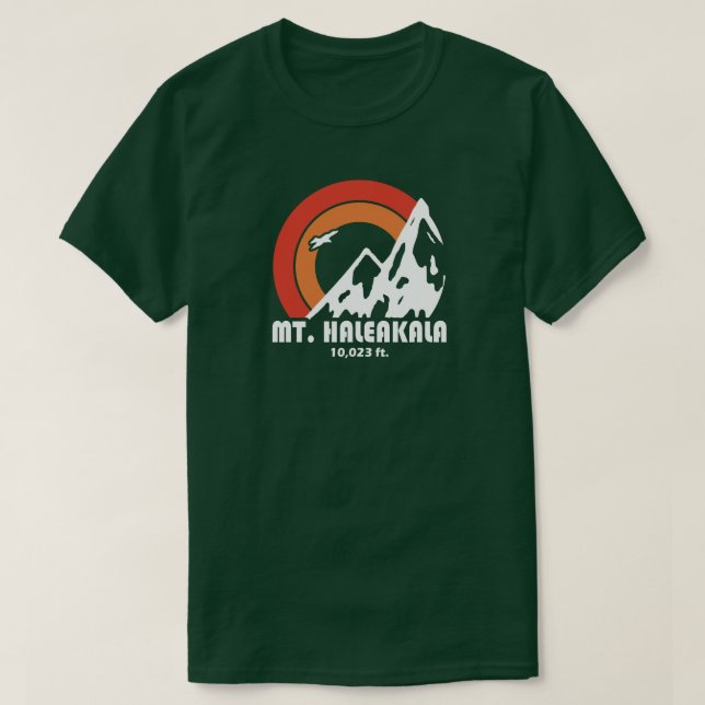 Haleakala Hawaii Sol Eagle T Shirt (Design framsida)