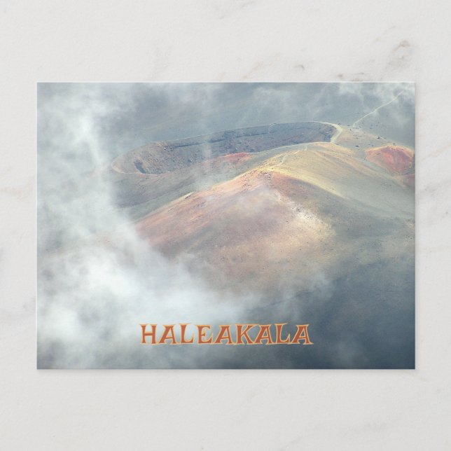 " HALEAKALA I MOLNEN" VYKORT (Framsida)