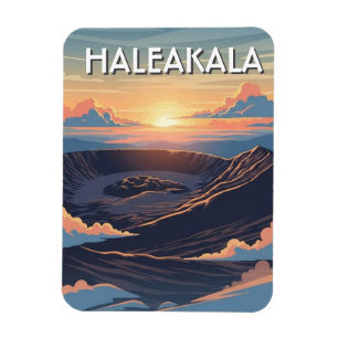 Haleakala Krater Maui Hawaii Resa Magnet