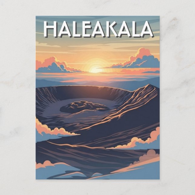 Haleakala Krater Maui Hawaii Resa Vykort (Framsida)
