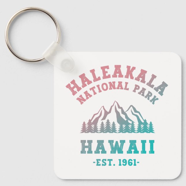 Haleakala National Park Hawaii Gradient Nyckelring (Framsida)