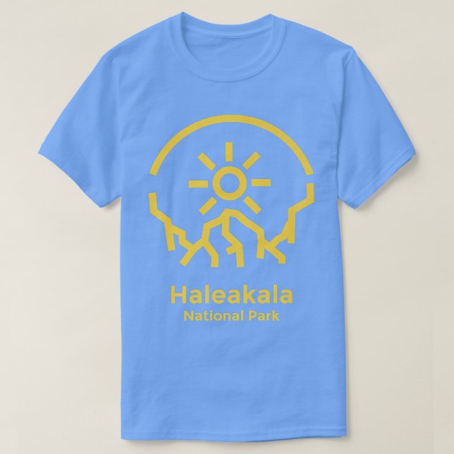 Haleakala National Park Hawaii Minimalist Retro Gr T Shirt (Design framsida)