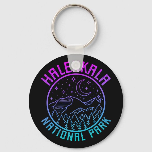 Haleakala National Park Hawaii USA Gradient Nyckelring (Framsida)