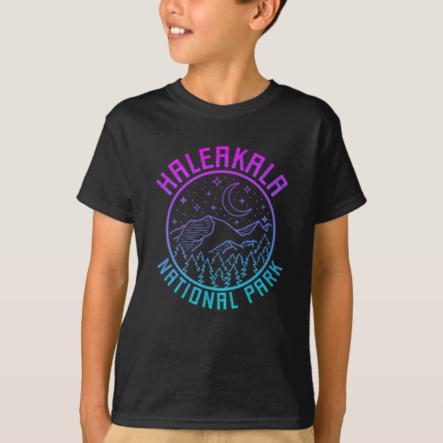 Haleakala National Park Hawaii USA Gradient T Shirt (Framsida)