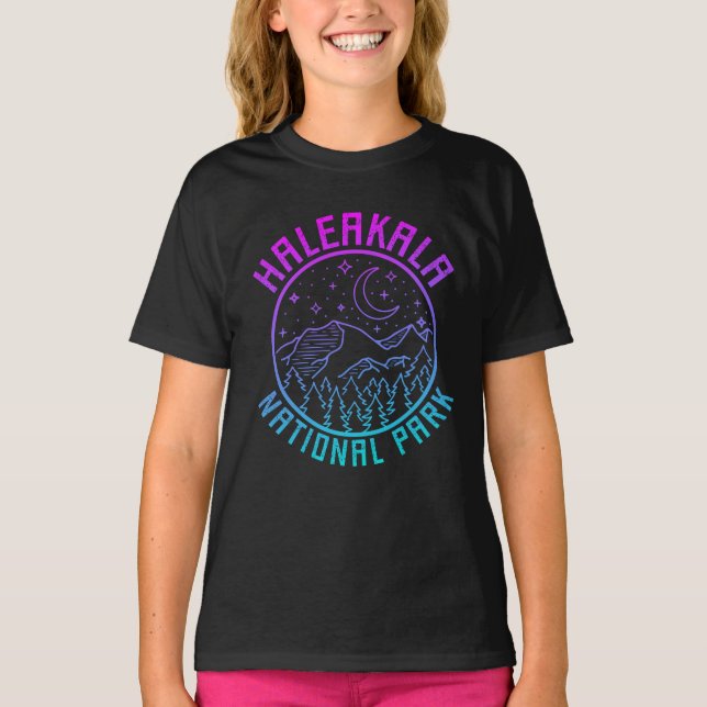 Haleakala National Park Hawaii USA Gradient T Shirt (Framsida)