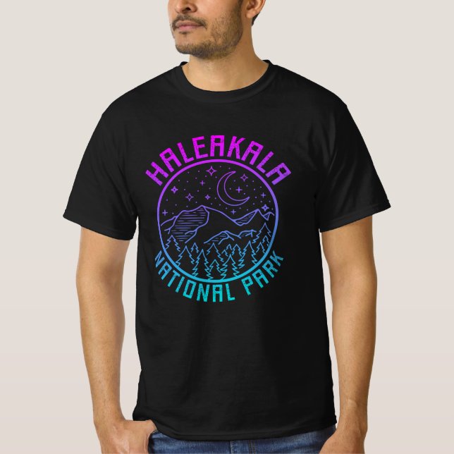 Haleakala National Park Hawaii USA Gradient T Shirt (Framsida)