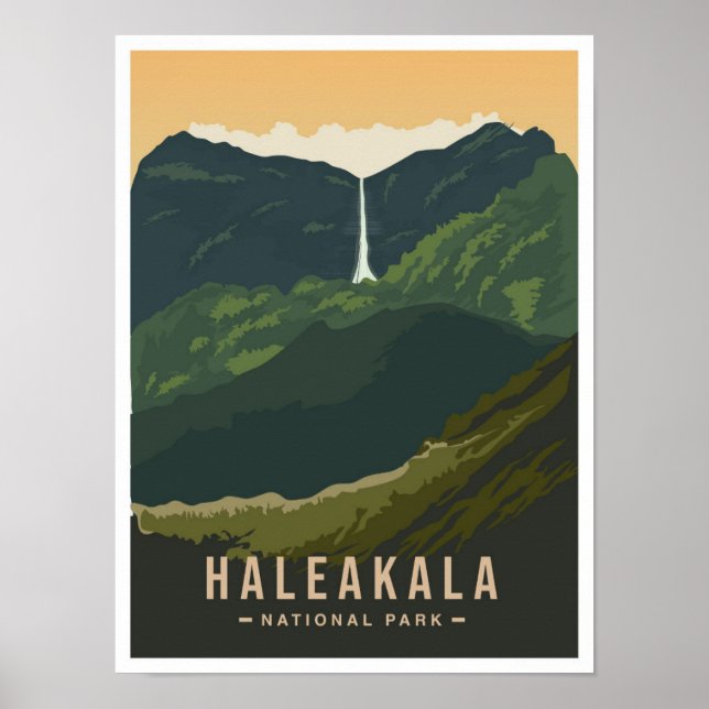 Haleakala National Park Hawaii USA Resa Poster (Framsidan)