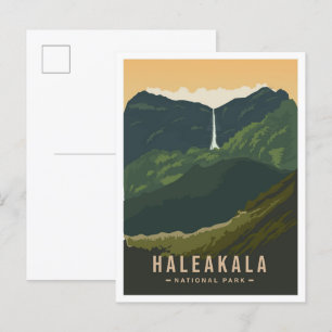 Haleakala National Park Hawaii USA Travel Vykort