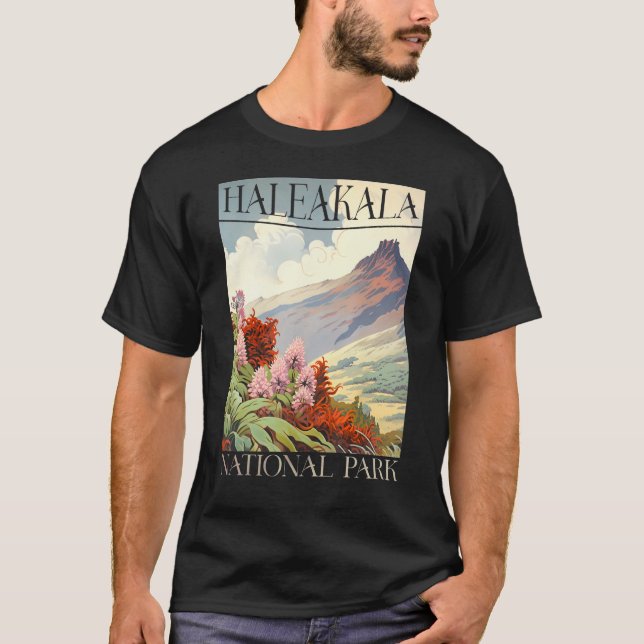 Haleakala National Park Maui Hawaii Nature Hiking  T Shirt (Framsida)