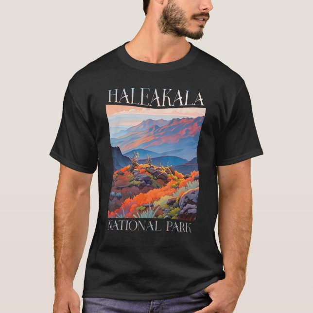 Haleakala National Park Maui Hawaii Nature Hiking  T Shirt (Framsida)